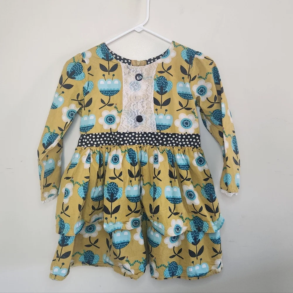 Girls Jelly The Pug Ruffle Top Sz 14